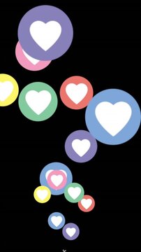Heart icons 4k