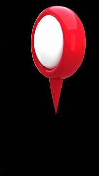 Map pin icon 4k