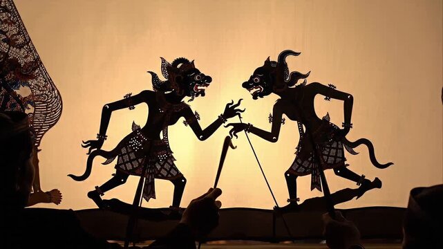 Wayang Kulit Traditional Indonesian Shadow Puppet Performance