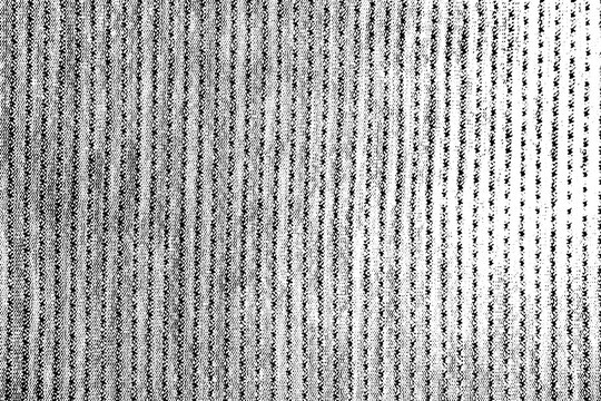 Heavy fabric texture. Grunge background. Abstract halftone illustration. Overlay for an interesting effect and depth. Black, isolated on a white background.