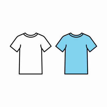 Men T shirt icon. Casual T shirt icon.