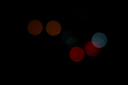 Blured night light. bokeh background, Blur concept . Abstract unfocused blured bokeh light dots background