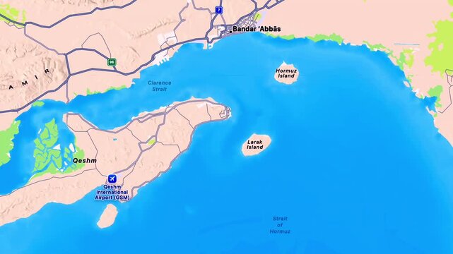Lark, Qeshm and Hormuz Islands in Iran Showing Persian Gulf Geography, Scenic Coastlines, Strategic Maritime Location and Regional Tourism Landscape