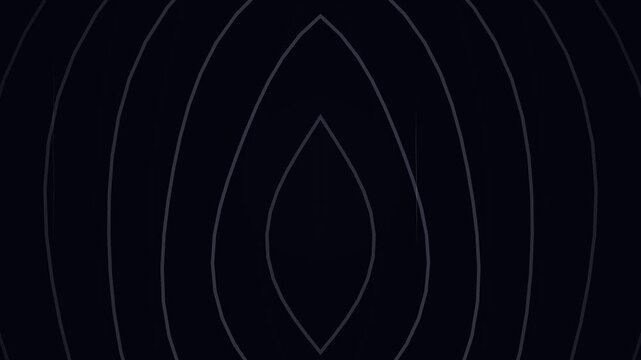 Symmetric dark background with abstract rhythmic pulsating lines and minimalism.