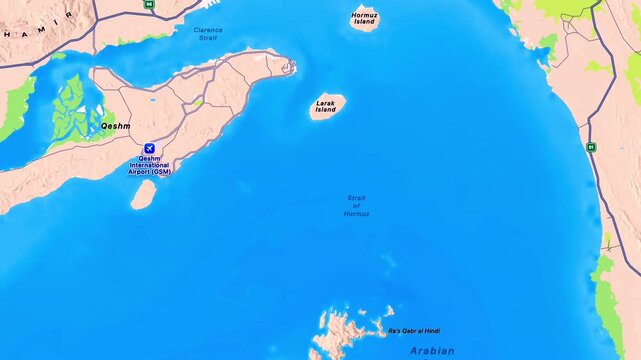 Lark, Qeshm and Hormuz Islands in Iran Showing Persian Gulf Geography, Scenic Coastlines, Strategic Maritime Location and Regional Tourism Landscape