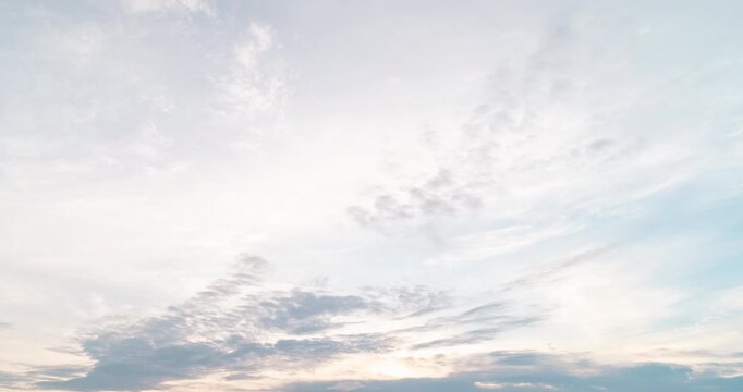 4k Aerial of Cloud with sunset sky background in Thailand,Cloudscape time lapse background Dark red purple sunset sky Nature background, sunset in the clouds	