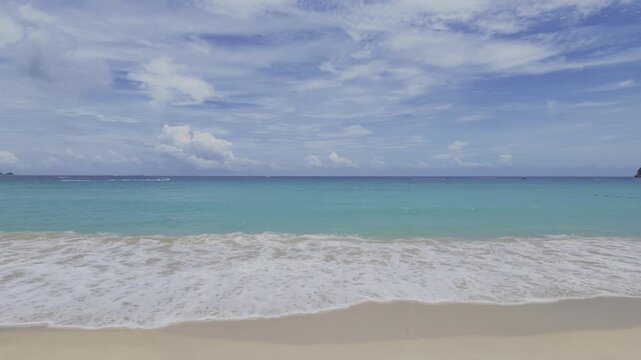 tropical beach with white sand