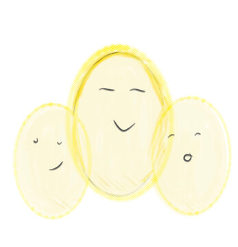 vector illustration of an orange and lemon