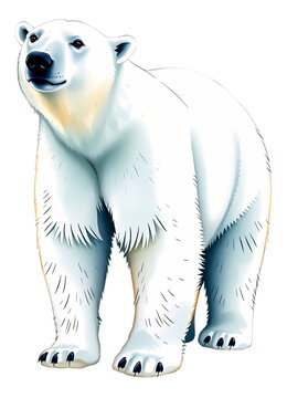 white polar bear