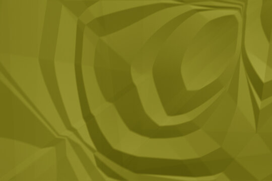 Abstract background featuring soft flowing waves of olive green fabric with elegant shadows and smooth texture