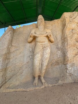 Stone Carved Statue of the King Parakramabahu I, Ancient City of Polonnaruwa, Sri Lanka