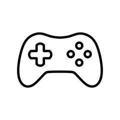 Game controller line icon with simple and modern design for web © Guntur