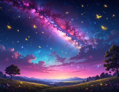 starry night sky