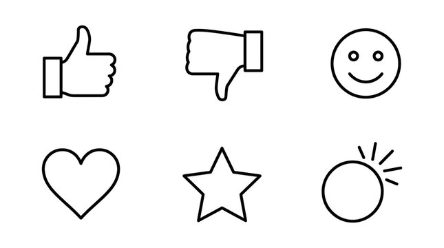Social media icons collection isolated on transparent background