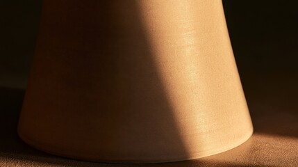 Fototapeta premium Concrete Column with Slit Window Light Band Architecture