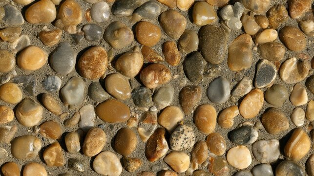 Polished Exposed Aggregate Concrete Facade Raking Light Macro