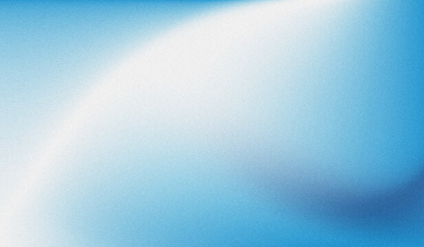 Sky Blue Grainy Gradient Background With Soft Curved Light