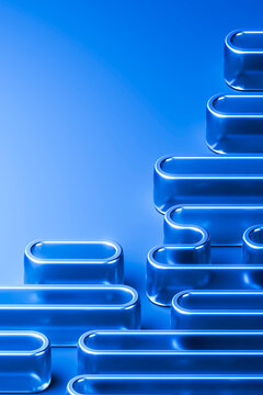 3D Blue Technology Landscape