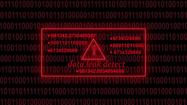 Digital glitch effect overlaying a red warning sign within a code editor displaying  syntax and system status messages creating a cybersecurity alert concept