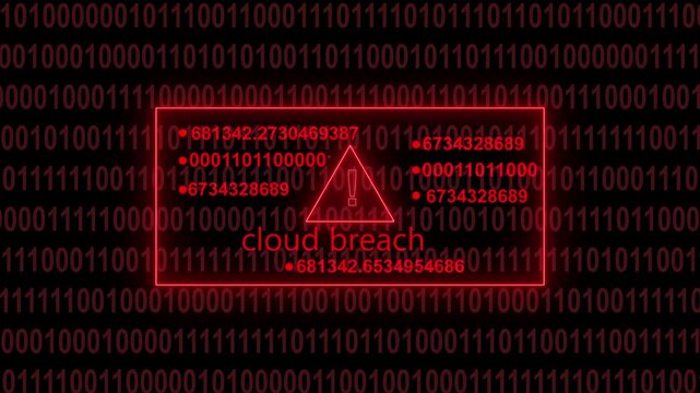 Digital glitch effect overlaying a red warning sign within a code editor displaying  syntax and system status messages creating a cybersecurity alert concept