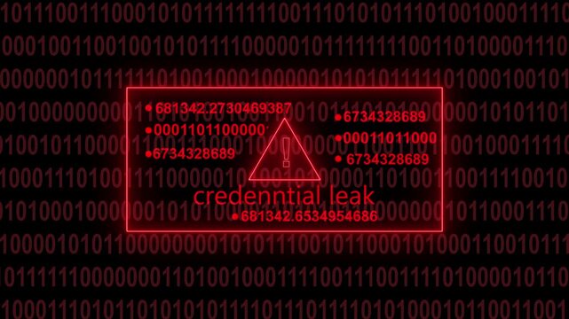 Digital glitch effect overlaying a red warning sign within a code editor displaying  syntax and system status messages creating a cybersecurity alert concept