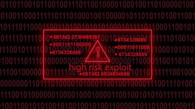 Digital glitch effect overlaying a red warning sign within a code editor displaying  syntax and system status messages creating a cybersecurity alert concept