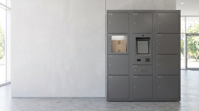 宅配ボックスの荷物と再配達削減・物流効率化
