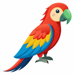 Fototapeta premium Colorful Scarlet Macaw Parrot, best quality.