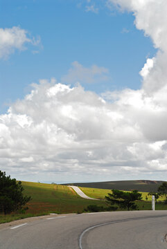 Madagascar, Inland, curving road