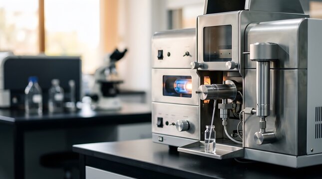 atomic absorption spectrometer for elemental analysis, chemical laboratory testing, trace metal detection and analytical research