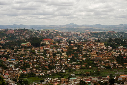 Madagascar, Antananarivo, view on city