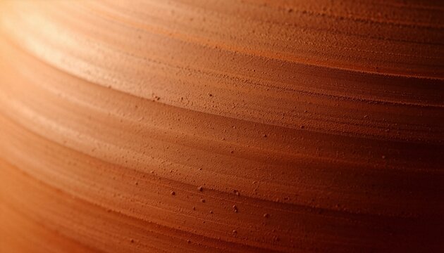 Hand-thrown terracotta pottery texture with subtle tool marks