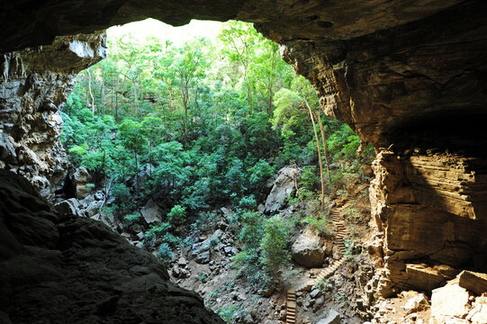 Madagascar, National Park of Ankarana, bat cave entrance