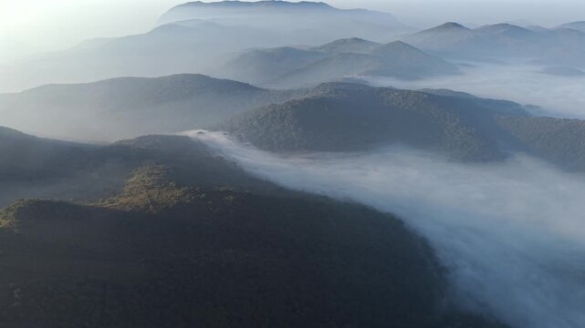 Aerial View of Misty Hills in Lambasingi Andhra Pradesh