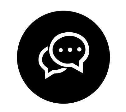 Chat icon communication symbol online support