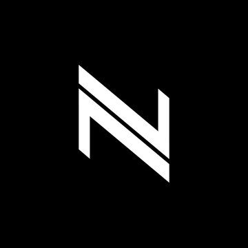 Letter N Logo Design, Minimalist Geometric Monogram Symbol for Modern Corporate Branding