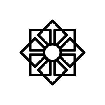 Minimalist black and white cross geometric icon design for logos, symbols, and branding elements