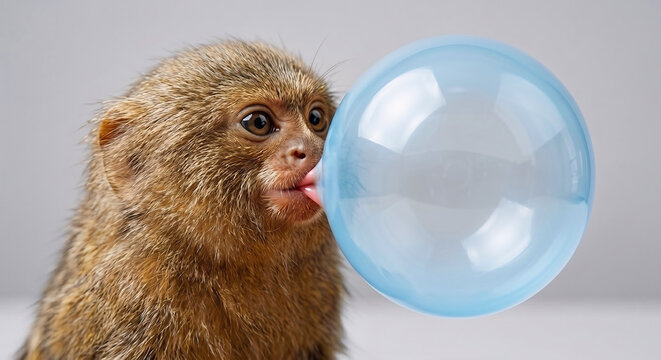 Cute Pygmy Marmoset Bubble Gum