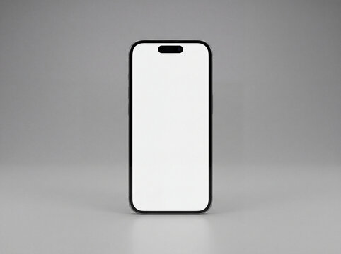 White Smartphone with Blank Screen Vector Icon for Mobile Communication, Technology, Digital Device, Internet, Business and Touchscreen Concepts