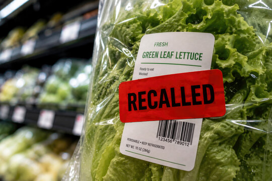 lettuce bag with recall sticker