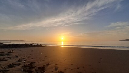 Obraz premium sunset at the beach