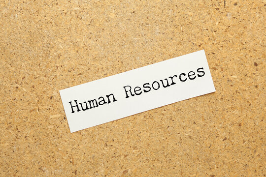 Human Resources chart with keywords