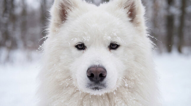 Polar bear during animal rescue in snow landscape, creative anthropomorphic lifestyle scene showing animal behavior, responsible care, wellbeing, humane values, education, modern lifestyle