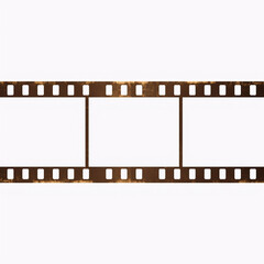 Fototapeta premium Blank Film Strip Texture with Grunge Isolated Background in Neutral Tones