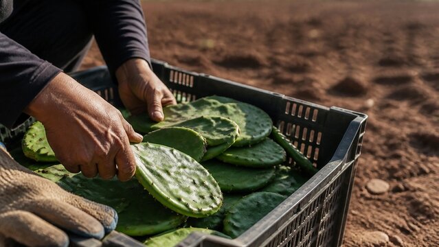 Close up view of fresh green cucumbers on a wooden surface, vibrant harvest texture emphasizing natural abundance, perfect for garden themes or healthy eating content