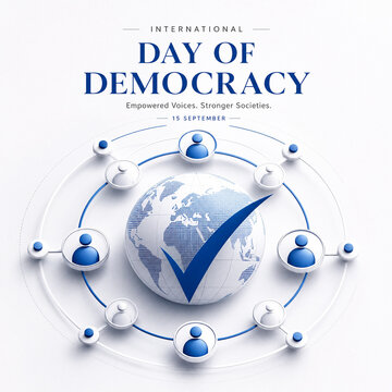 International day of democracy illustration