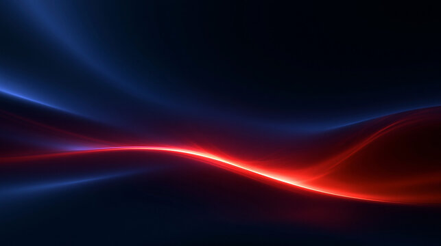 Abstract Glowing Red and Blue Energy Wave Background