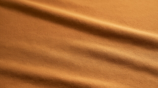 Close-Up of Brown Woven Fabric Texture Background