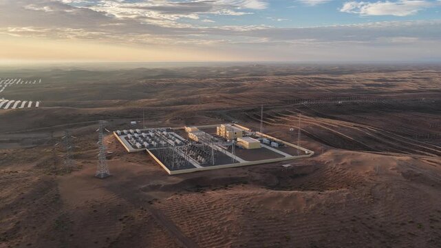 Integrated solar power and energy storage station	