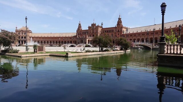 The stunning Plaza de Espana, Seville, Andalusia, Spain